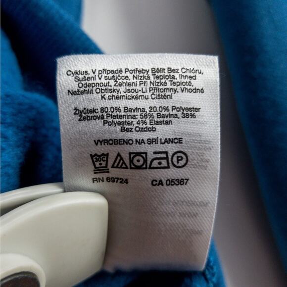 Columbia Graphic Print Hoodie Men’s Medium Blue Pullover Americana Style - Picture 10 of 14